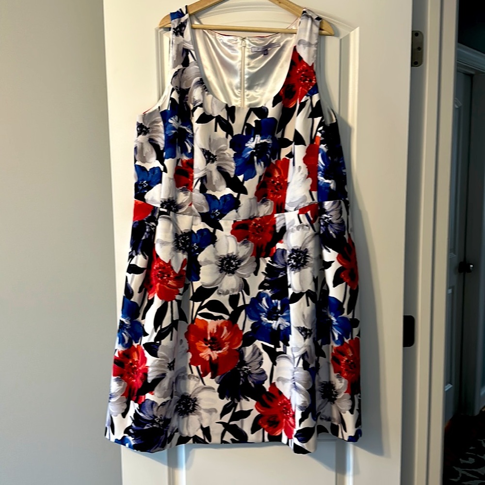 Floral fit and flare dress